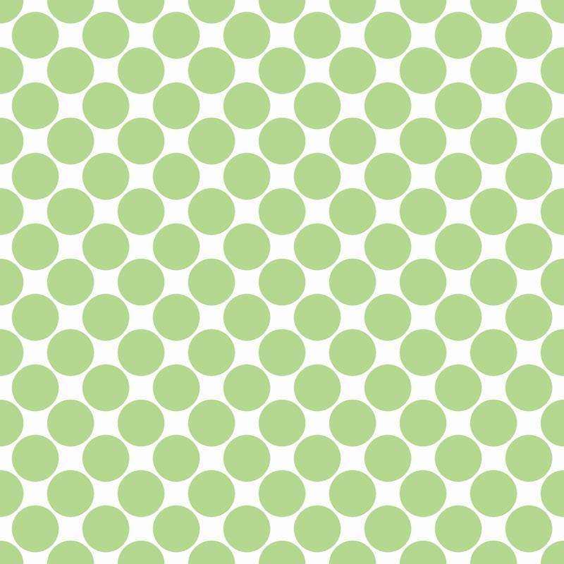 Seamless polka dot pattern in varying shades of green