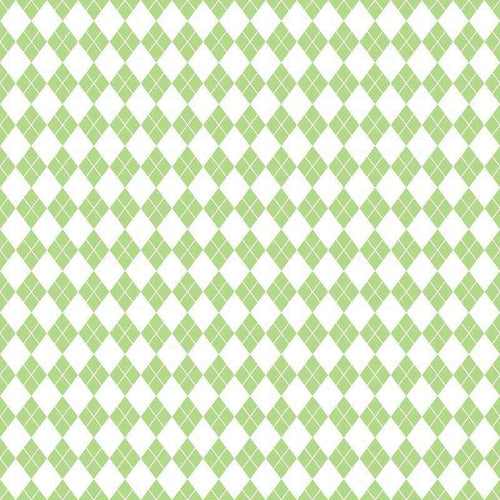 Argyle pattern in pastel green shades