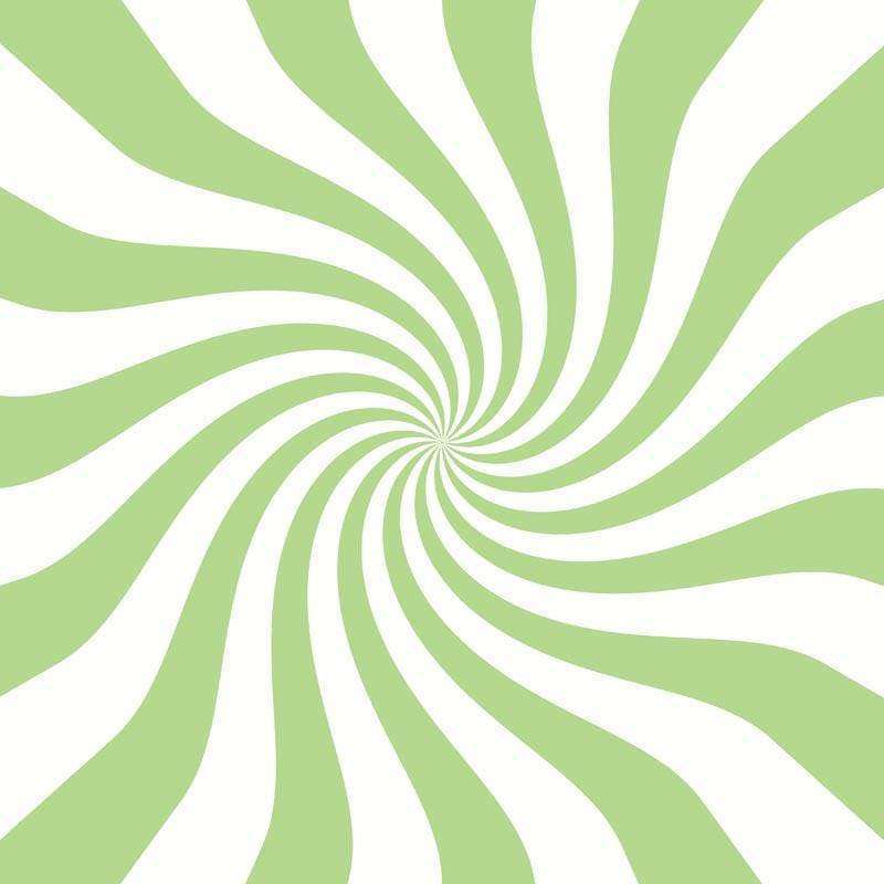 Swirling green and white pattern