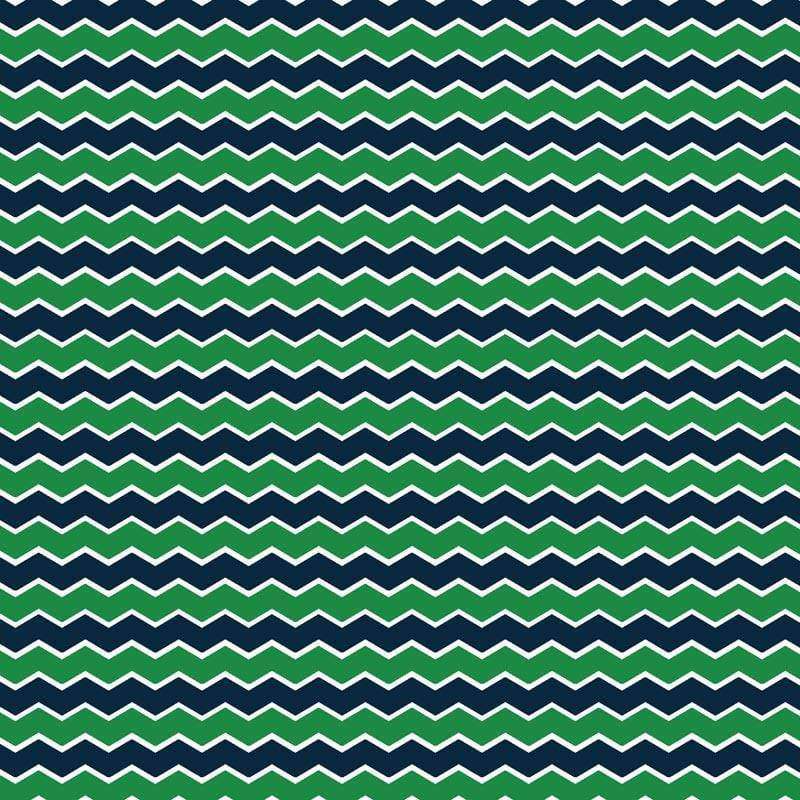 Green and blue chevron zigzag pattern