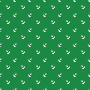 Crafter's Vinyl Supply Cut Vinyl ORAJET 3651 / 12" x 12" Nautical in Green and Navy Patterns 3 - Pattern Vinyl and HTV by Crafters Vinyl Supply