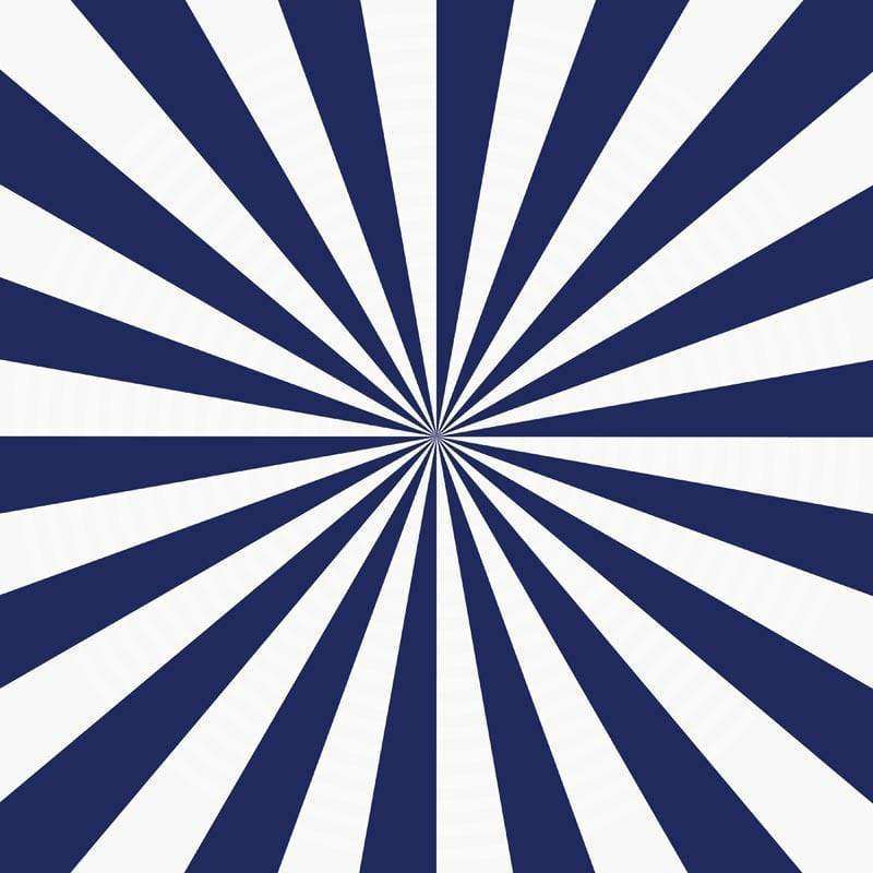 Converging navy and white striped pattern