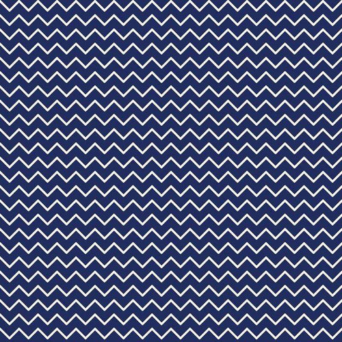 Continuous navy blue zigzag pattern on a lighter blue background