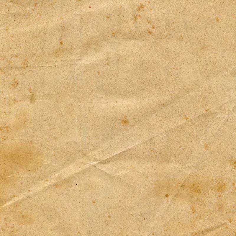 Old paper texture with crumples and spots