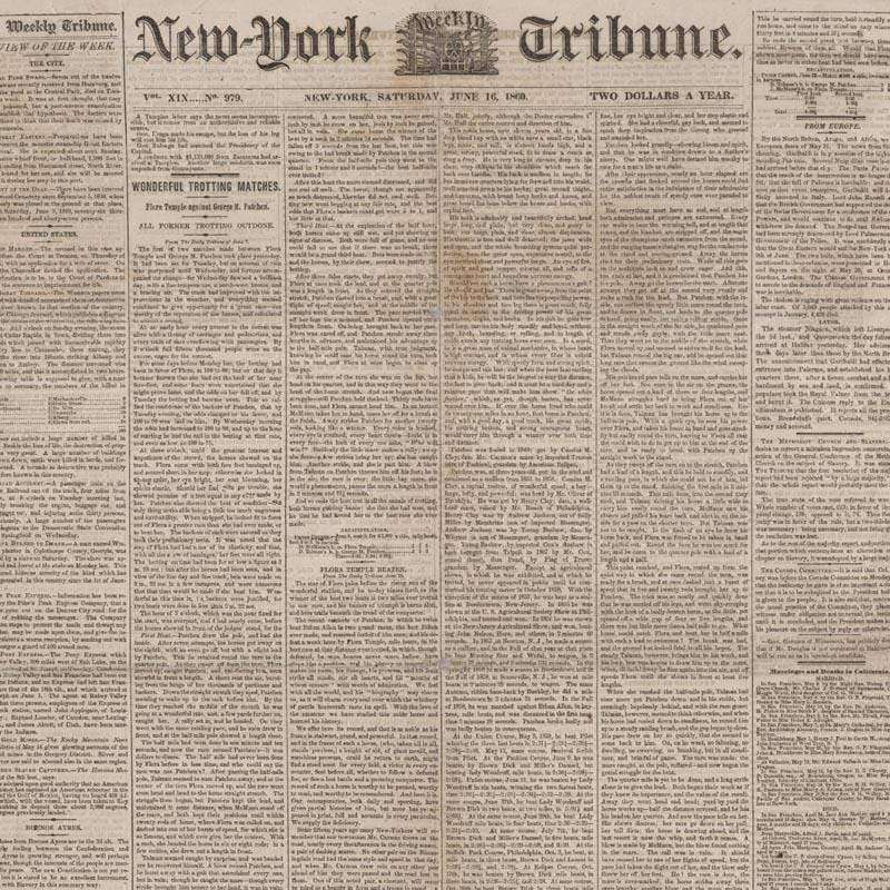 Old newspaper print with text