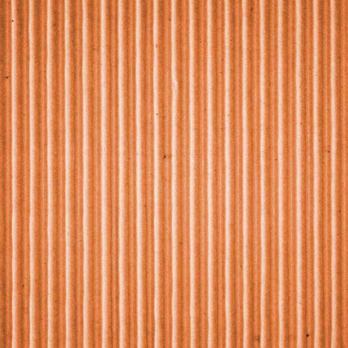 Close-up of corrugated terracotta pattern