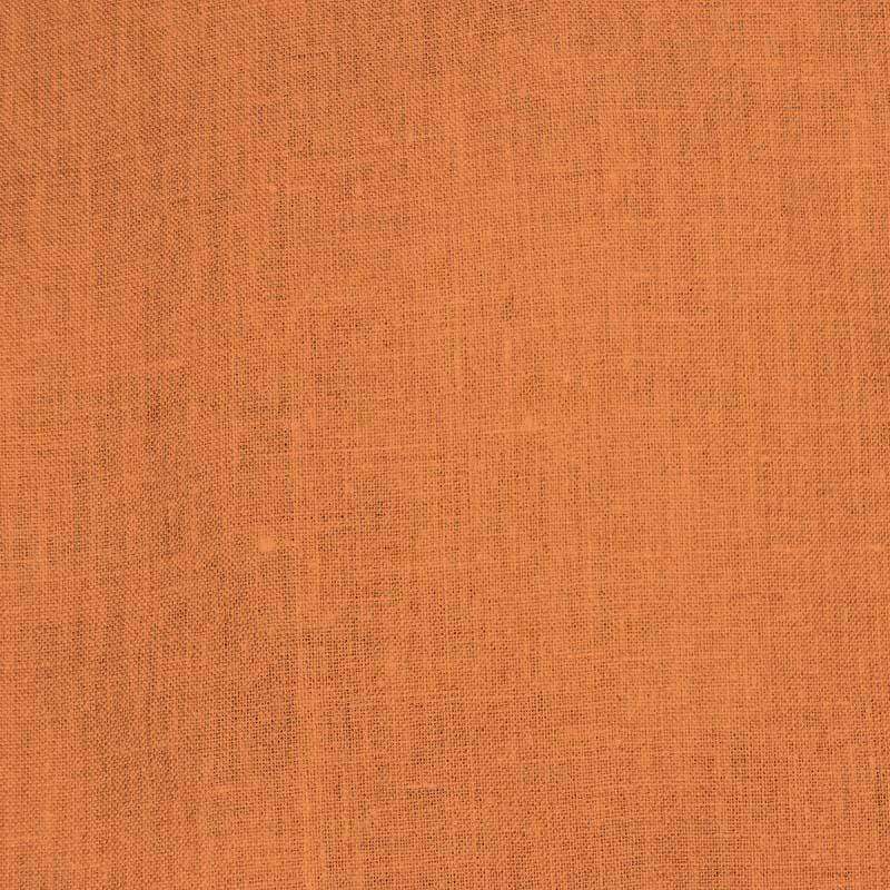 Close-up of terracotta colored textured fabric