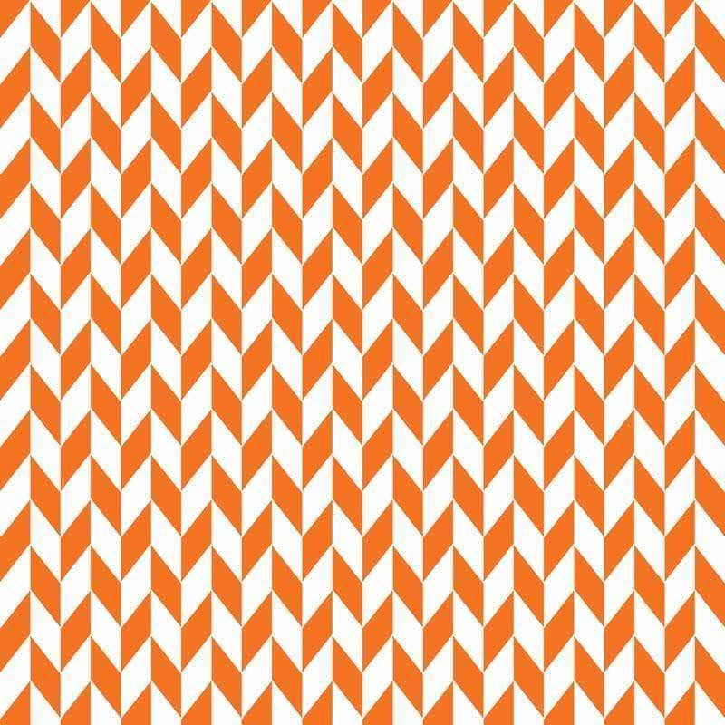 Orange and white chevron pattern