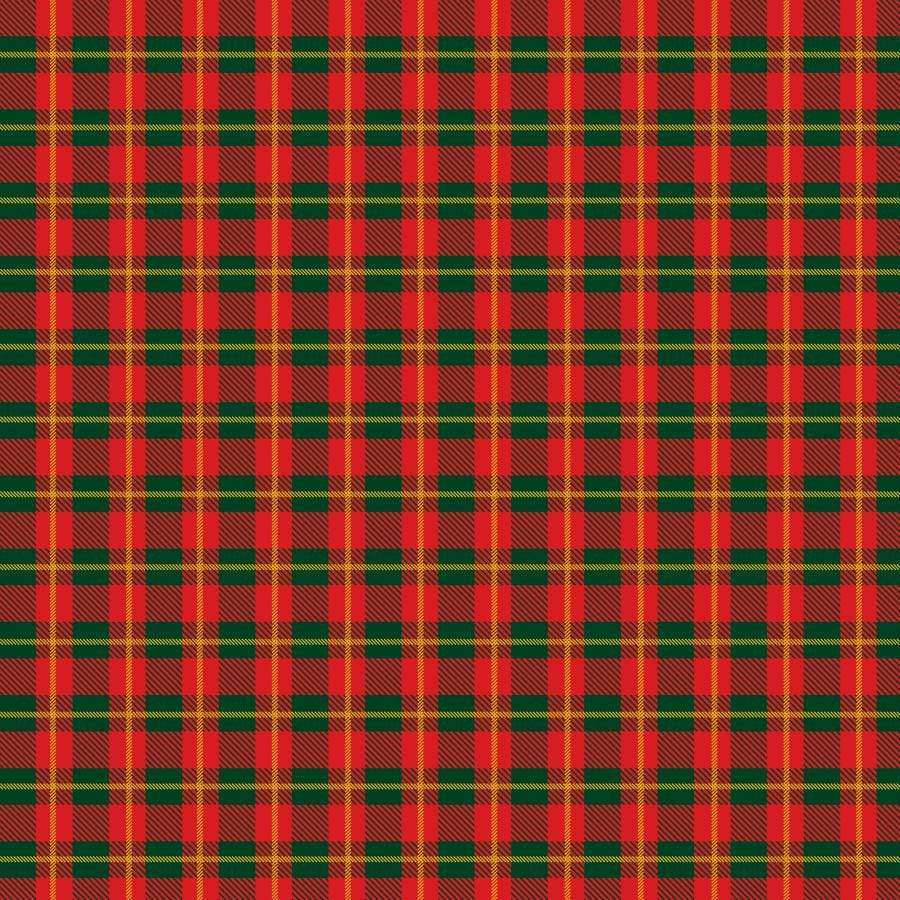 Traditional red and green tartan plaid pattern