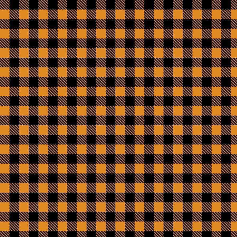 Orange and black checkered pattern
