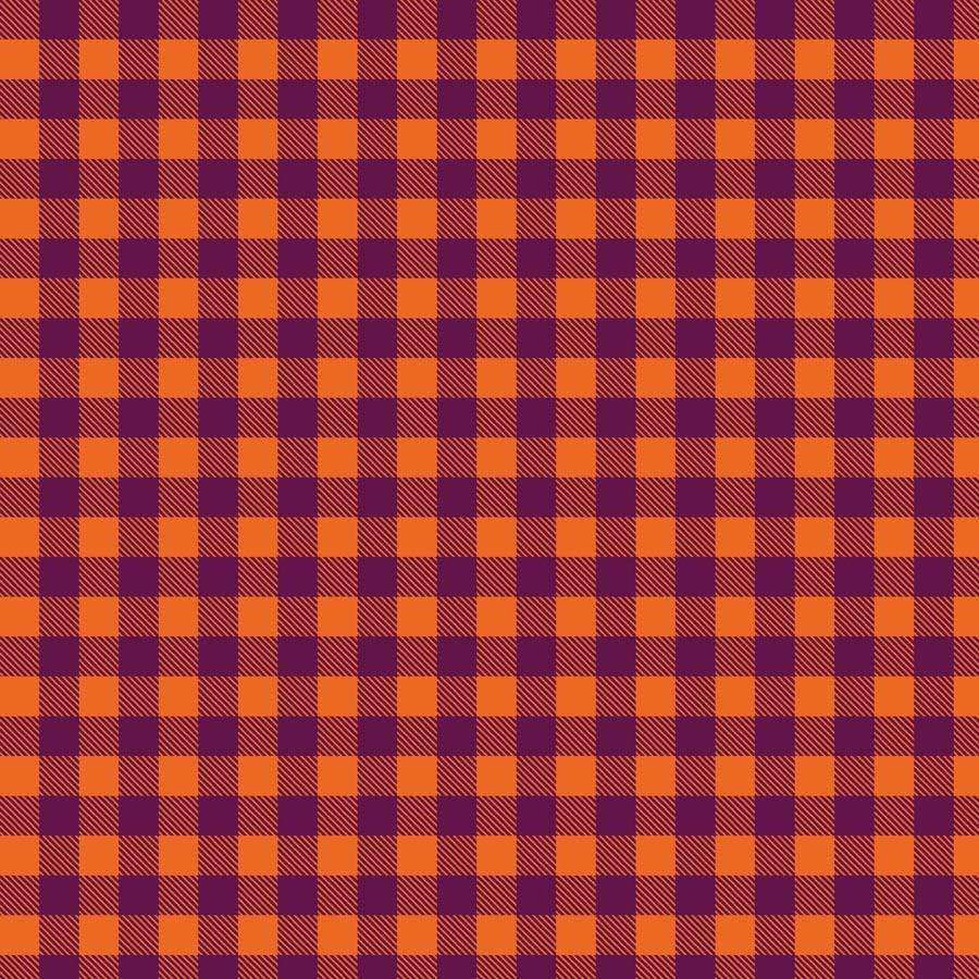Orange and burgundy checkered pattern