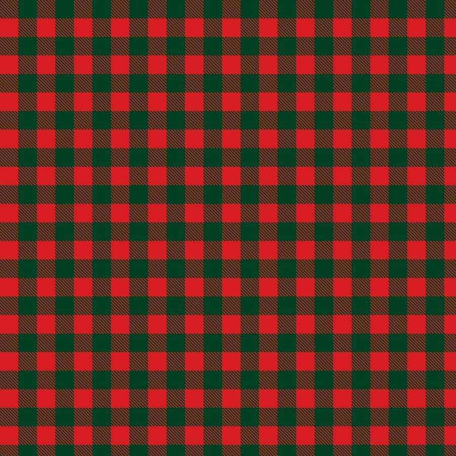 Traditional red and green tartan plaid pattern