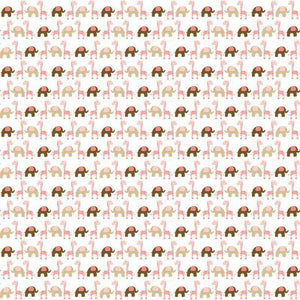 Repeated elephant pattern on a speckled background
