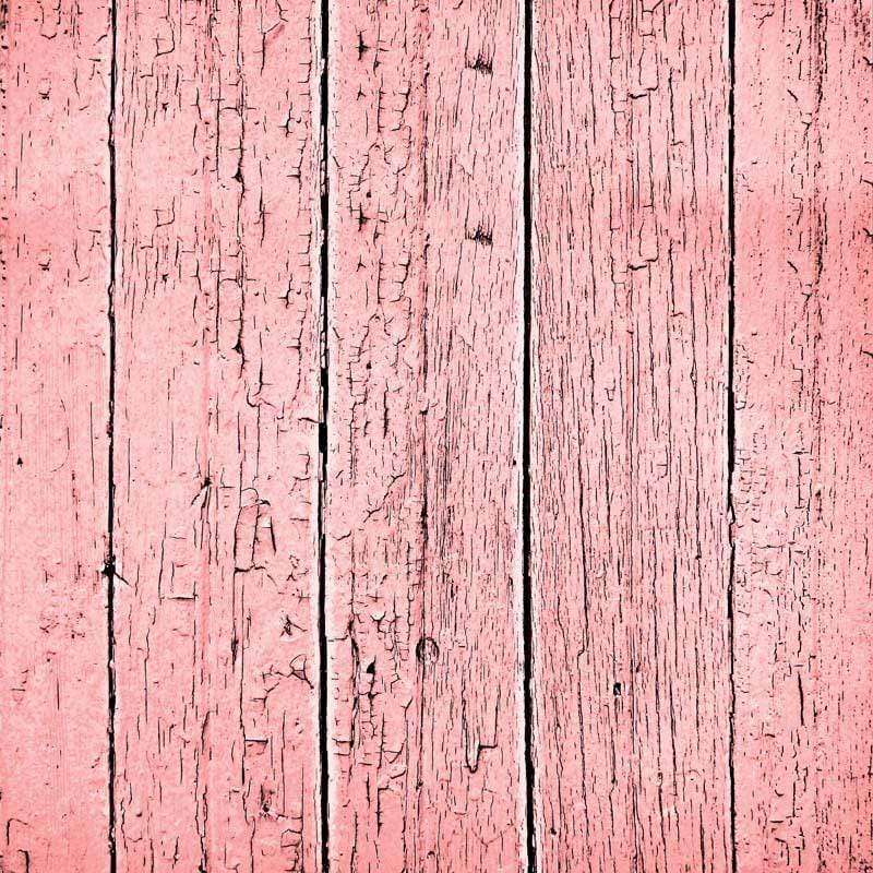 Distressed pink wooden planks pattern