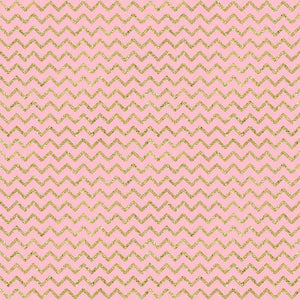 Seamless blush pink and gold zigzag pattern
