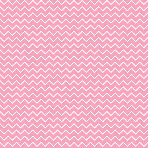 Seamless pink and white zigzag pattern