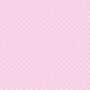 Soft pink background with small white polka dots