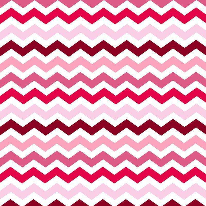 Vibrant zigzag chevron pattern in shades of pink and red