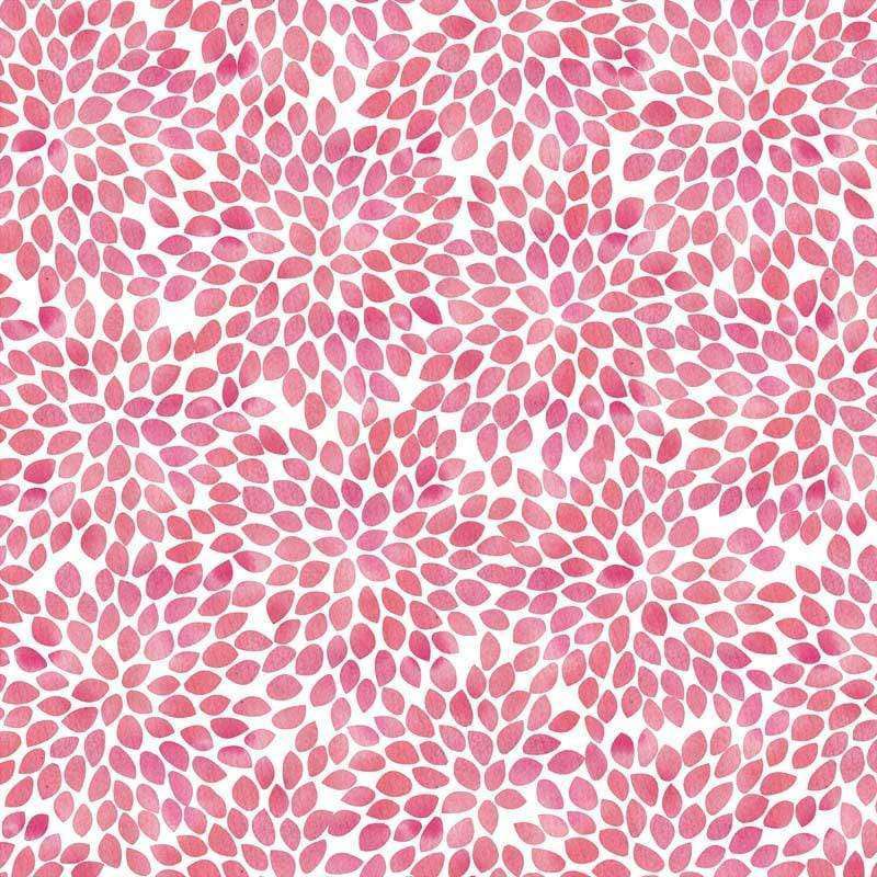 Pink teardrop-shaped petals scattered pattern