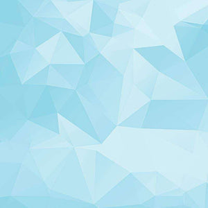 Abstract geometric pattern in shades of ice blue