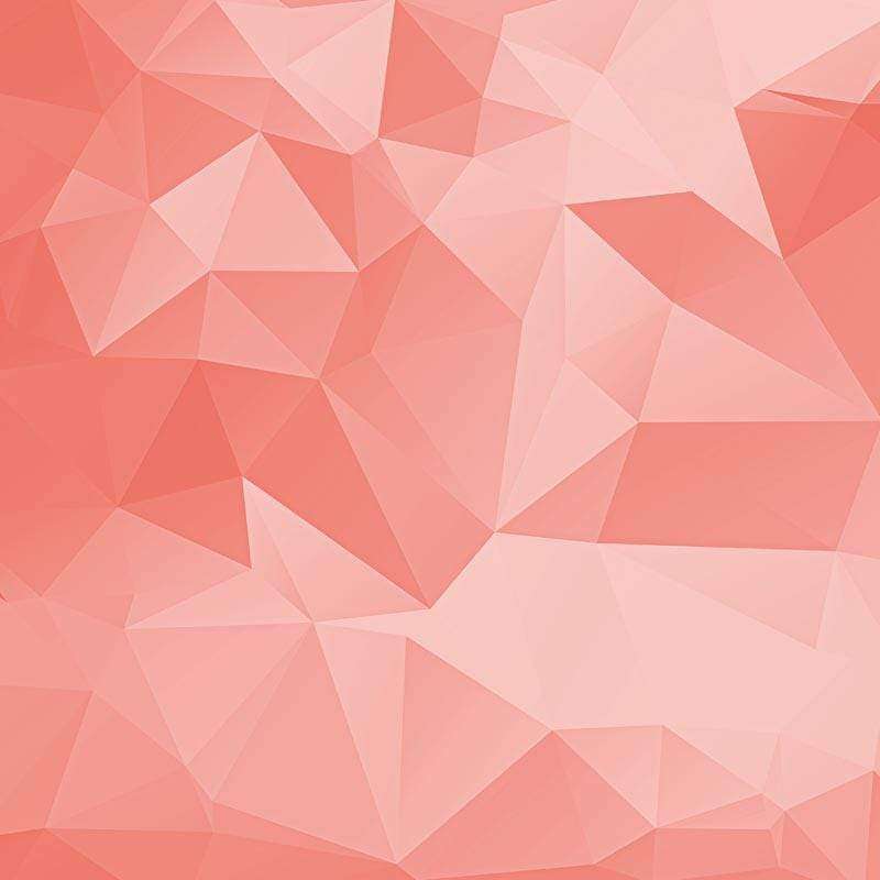 Abstract triangular geometric pattern in shades of coral