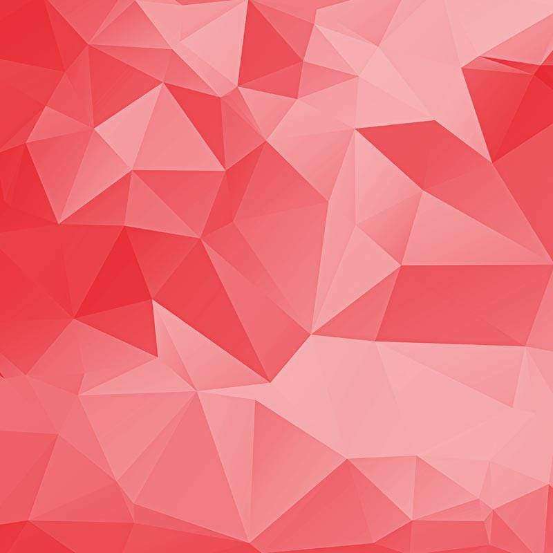Abstract geometric triangular pattern in shades of red and pink