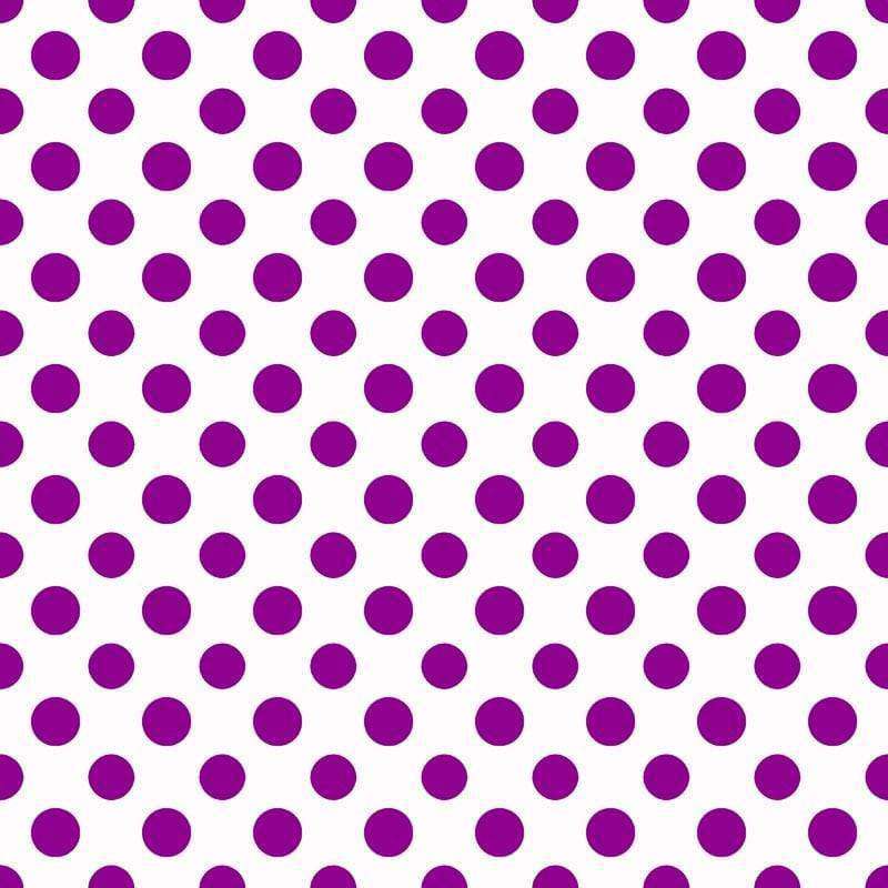 A square image featuring a pattern of uniform purple dots on a white background