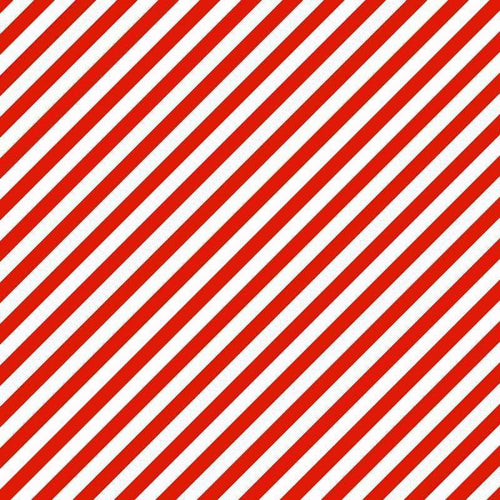 Diagonally striped red and white pattern