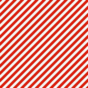 Diagonally striped red and white pattern