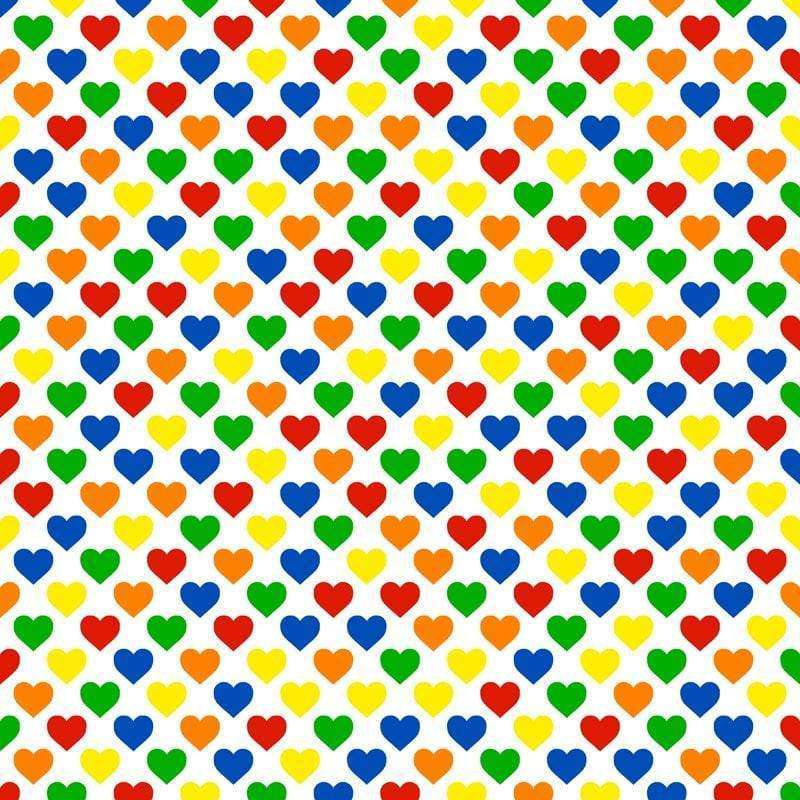 Colorful heart pattern