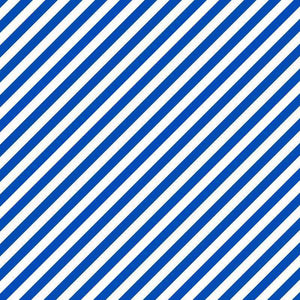 Diagonal navy blue and white striped pattern