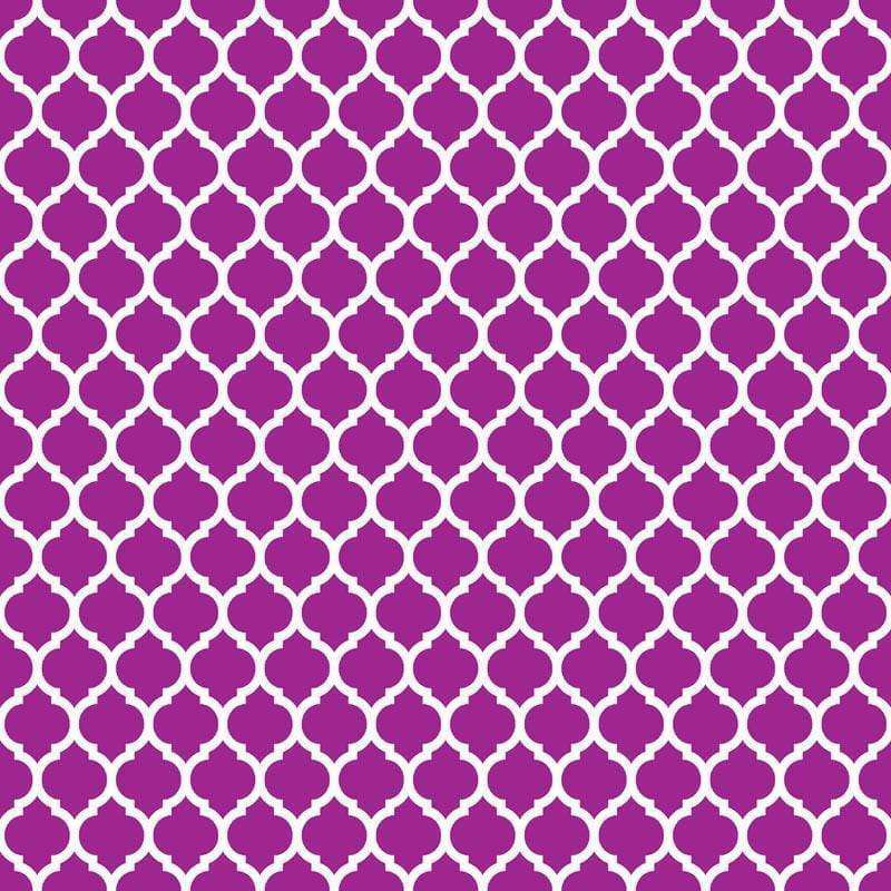 Purple quatrefoil tile pattern