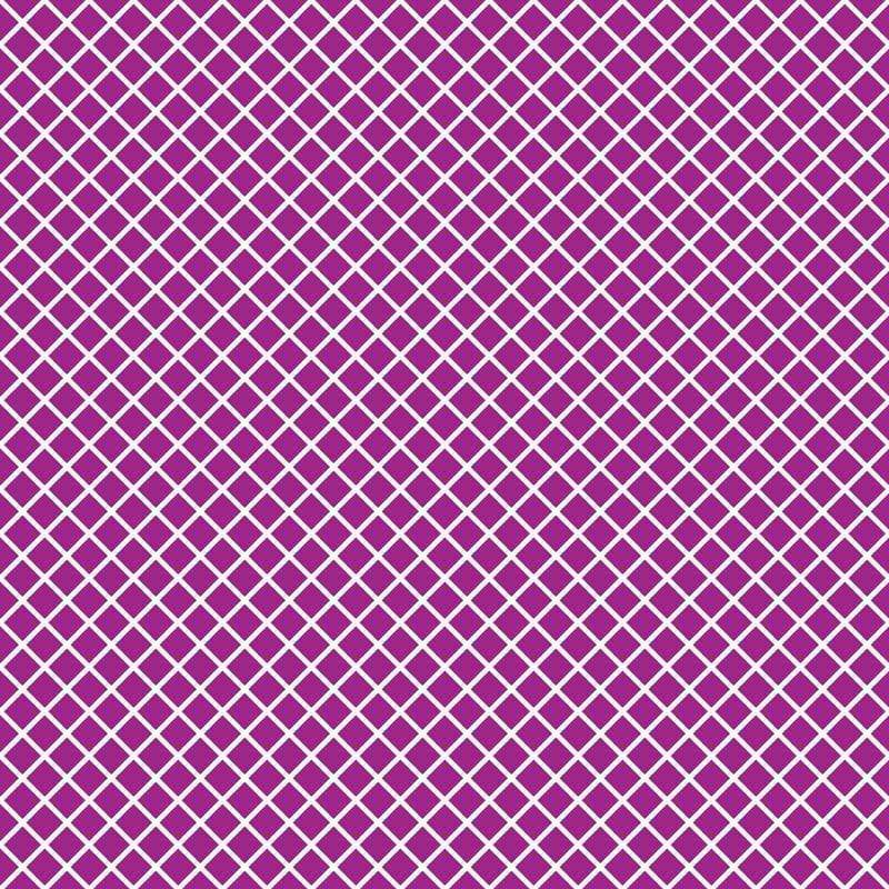 Geometric purple and white lattice pattern