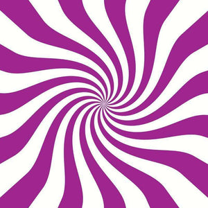 A square image featuring a purple and white swirling pattern