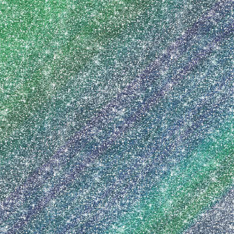 Diagonal frosty starburst pattern with green to blue gradient