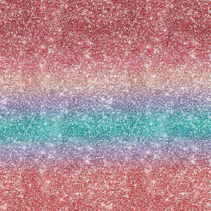 Glittering multicolored stardust pattern with a gradient
