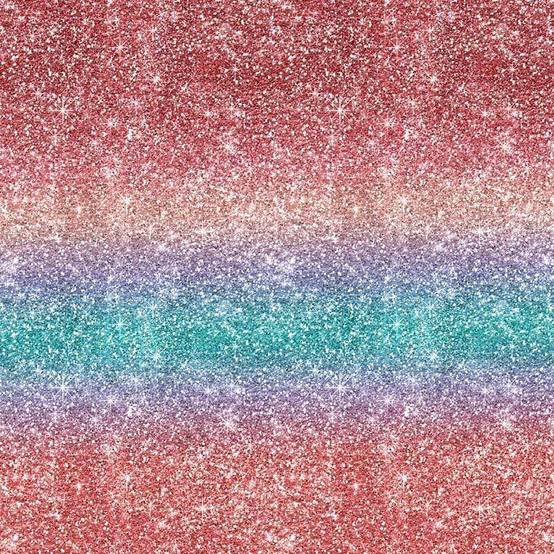 Glittering multicolored stardust pattern with a gradient