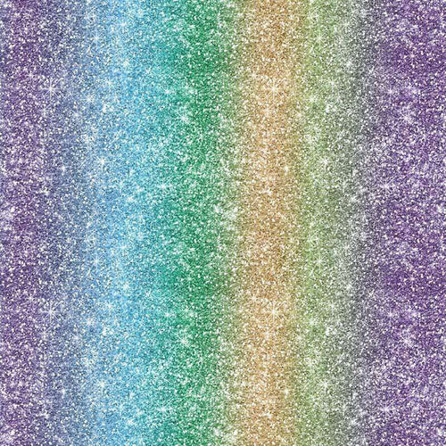 Glittering multicolor gradient pattern with star-like speckles
