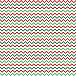 Zigzag chevron pattern in Christmas colors