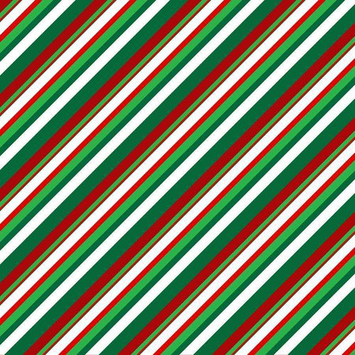 Diagonal striped pattern in holiday colors