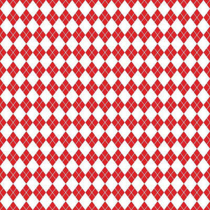 Red and white checkered pattern