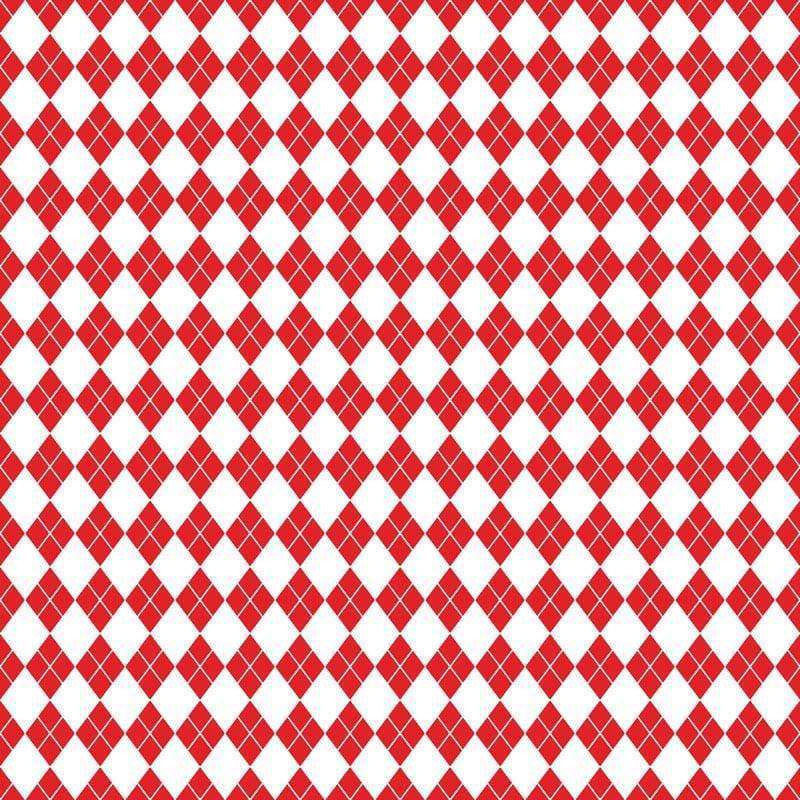 Red and white checkered pattern