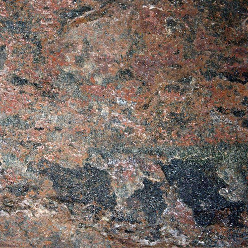 Close-up of a multicolored granite stone pattern