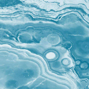 Abstract blue swirl pattern resembling marble