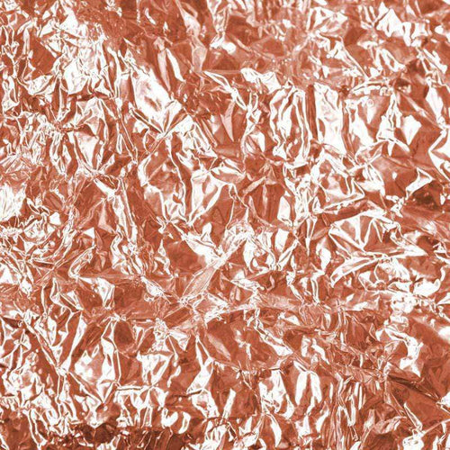 Abstract crumpled copper foil pattern