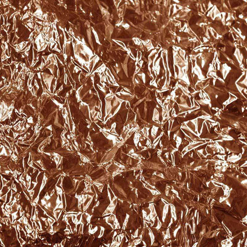 Crinkled texture in a copper tone