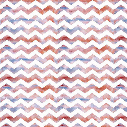 Abstract watercolor chevron pattern