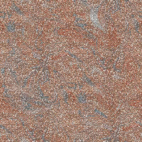 Abstract terrazzo style pattern with a blend of autumnal colors