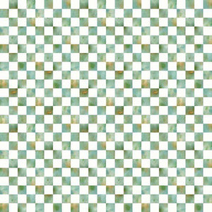 Green and white textured checkerboard pattern