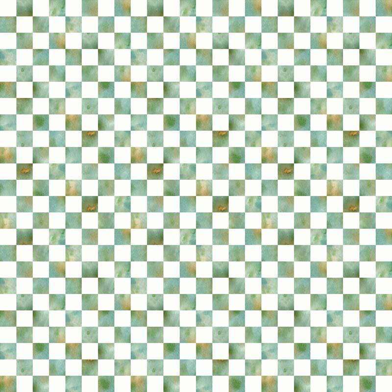 Green and white textured checkerboard pattern